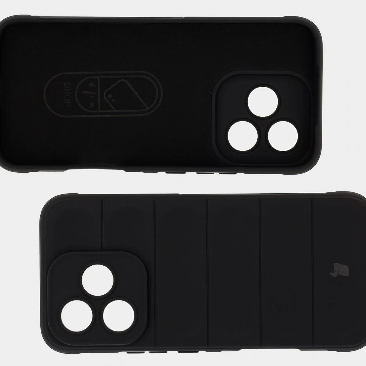 Robuste Handyhülle für Honor 400 Lite, Bizon Case Tur, Schwarz