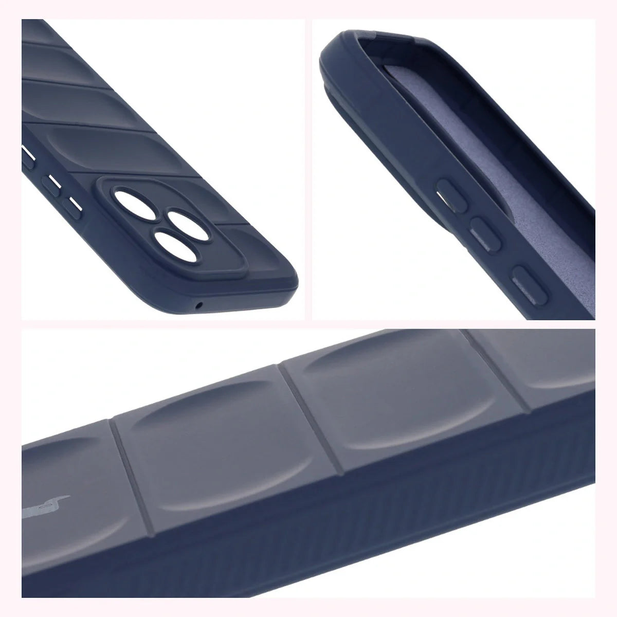 Robuste Handyhülle für Honor 400 Lite, Bizon Case Tur, Dunkelblau