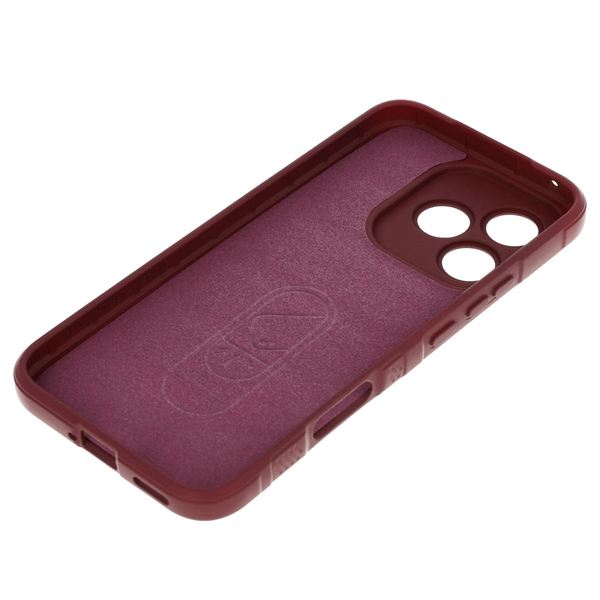 Robuste Handyhülle für Honor 400 Lite, Bizon Case Tur, Burgunderrot