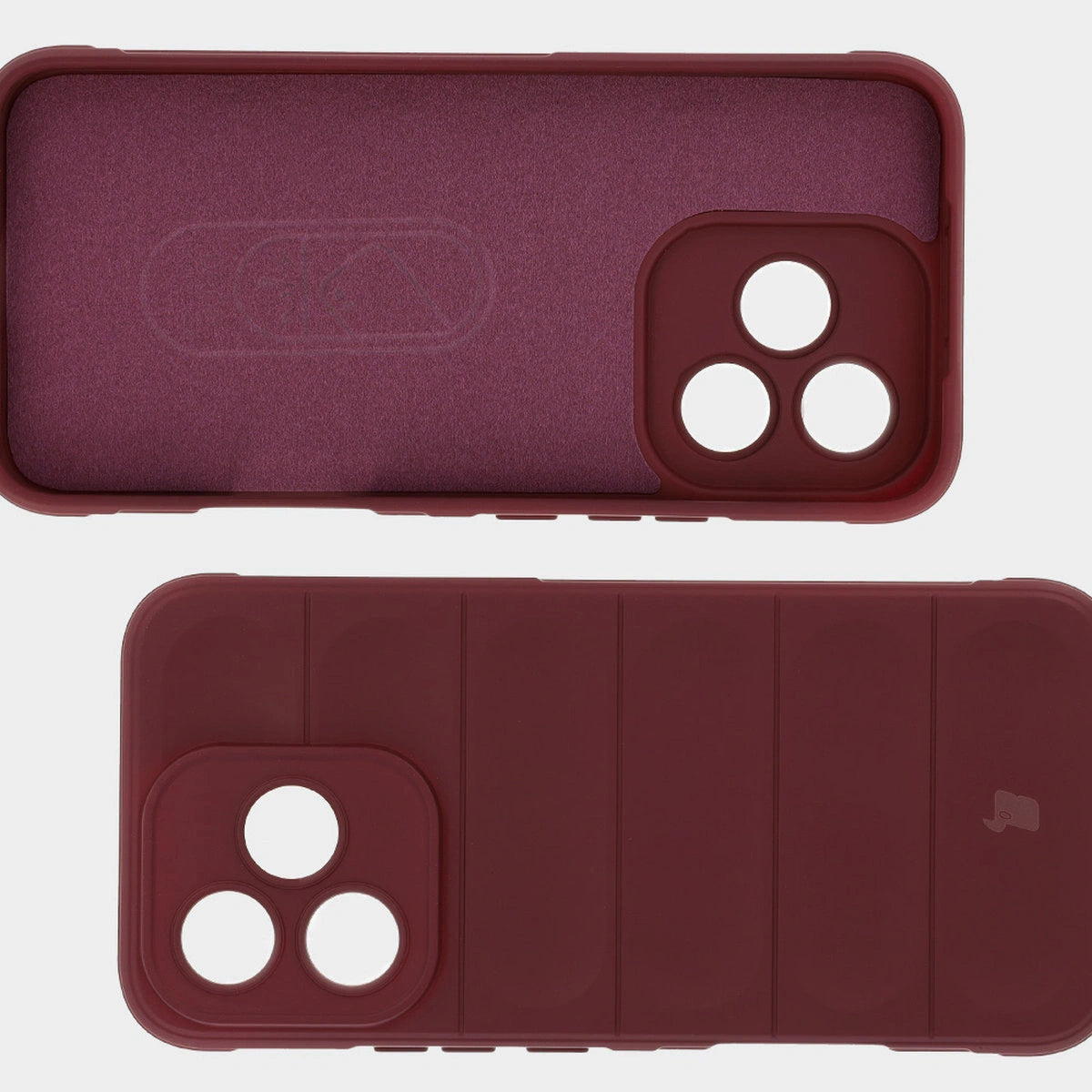 Robuste Handyhülle für Honor 400 Lite, Bizon Case Tur, Burgunderrot