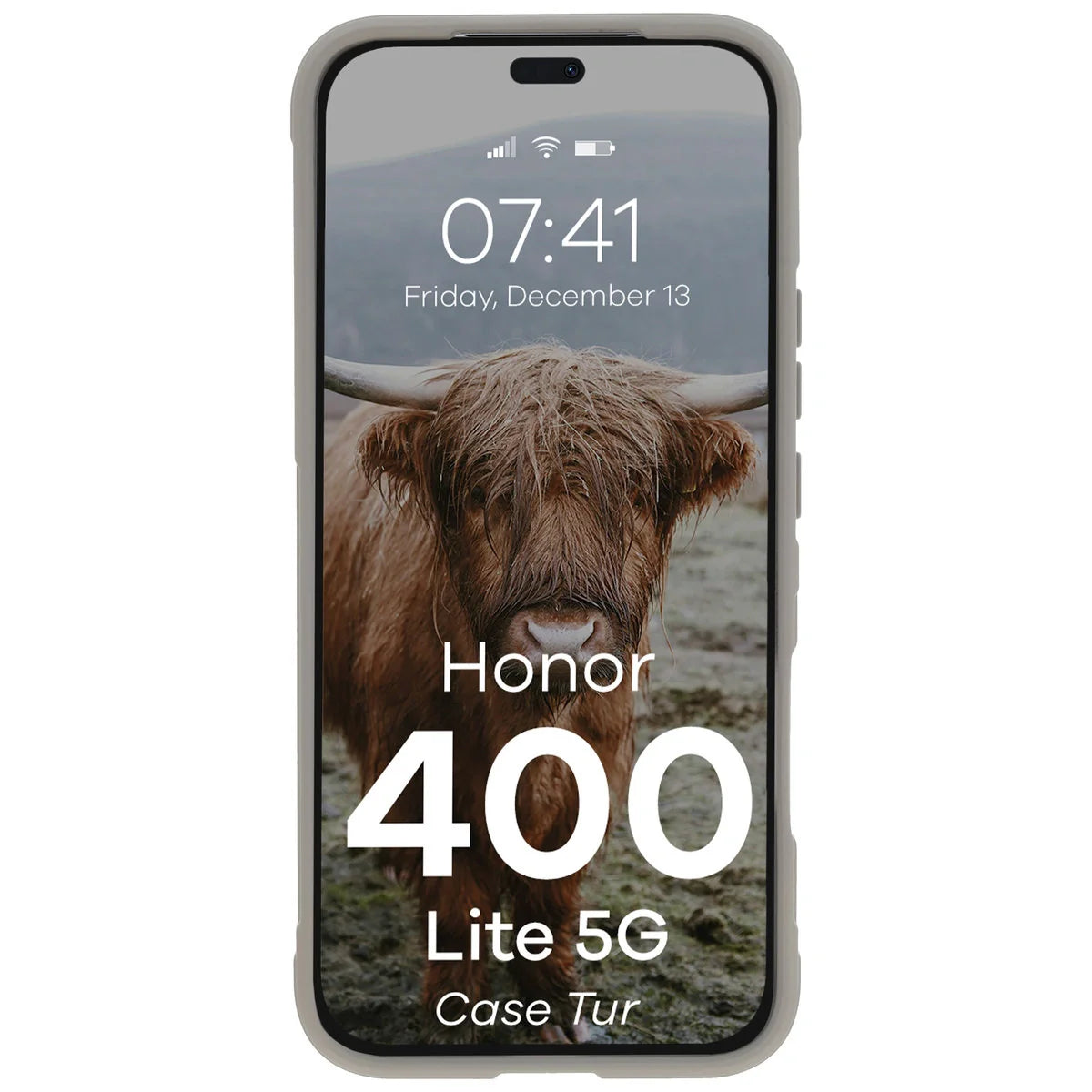 Robuste Handyhülle für Honor 400 Lite, Bizon Case Tur, Hellgrau