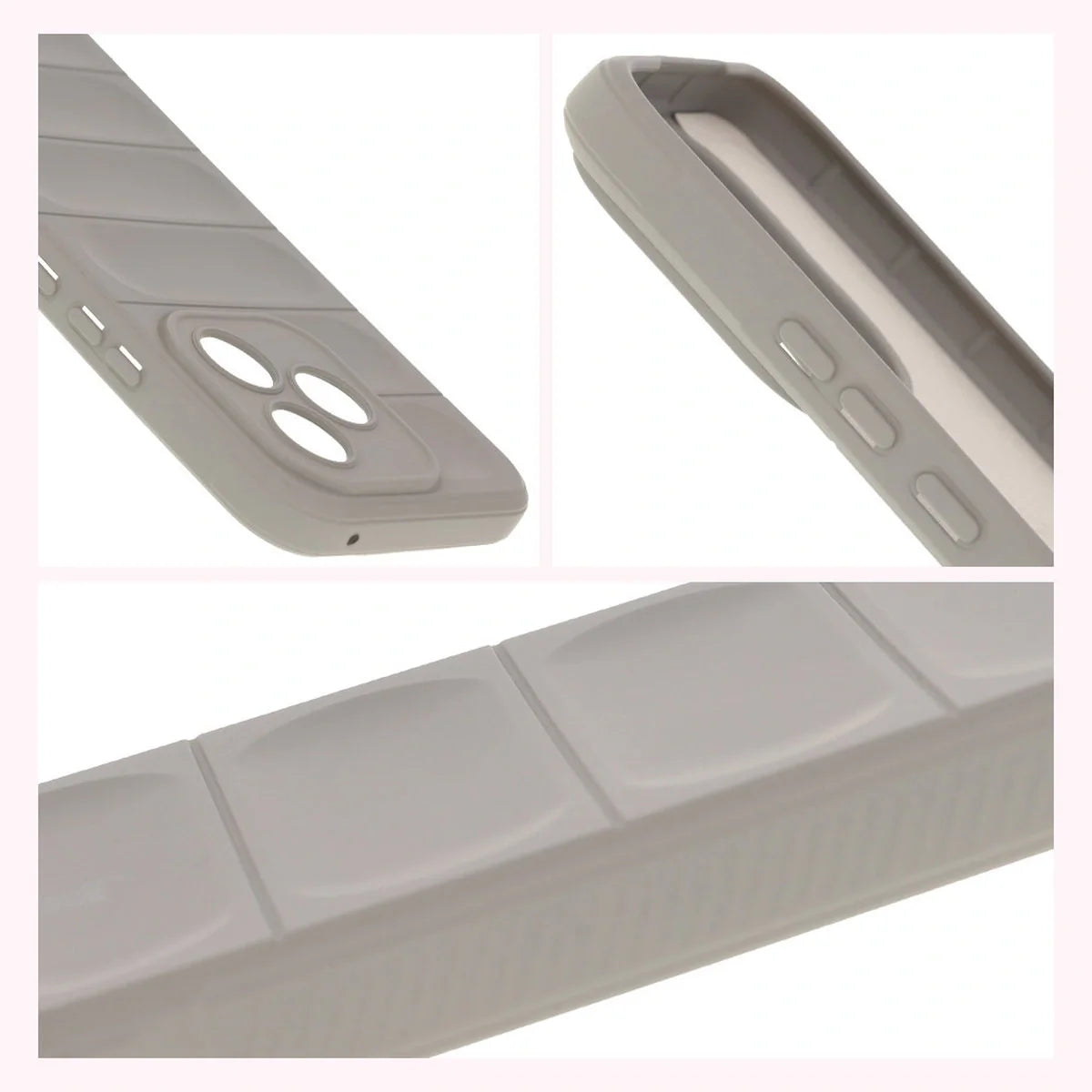 Robuste Handyhülle für Honor 400 Lite, Bizon Case Tur, Hellgrau