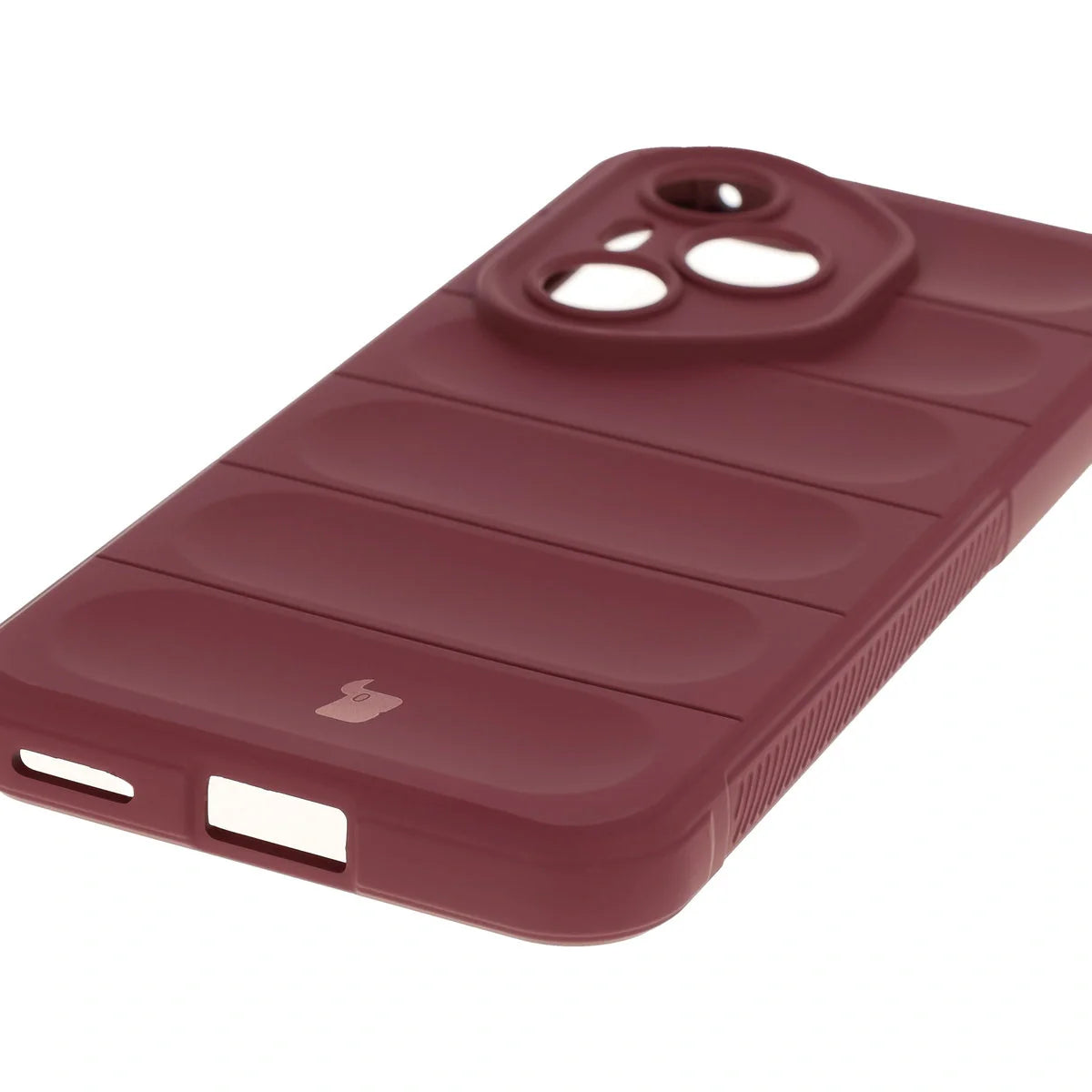 Robuste Handyhülle für Honor 400 Pro, Bizon Case Tur, Burgunderrot