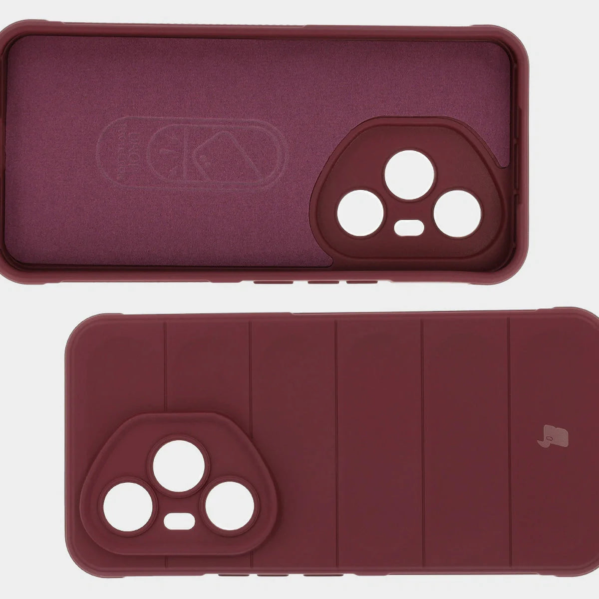 Robuste Handyhülle für Honor 400 Pro, Bizon Case Tur, Burgunderrot