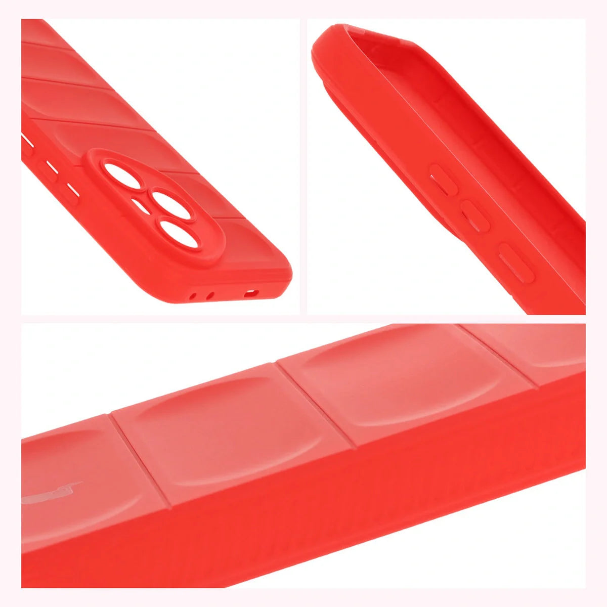Robuste Handyhülle für Honor 400 Pro, Bizon Case Tur, Rot