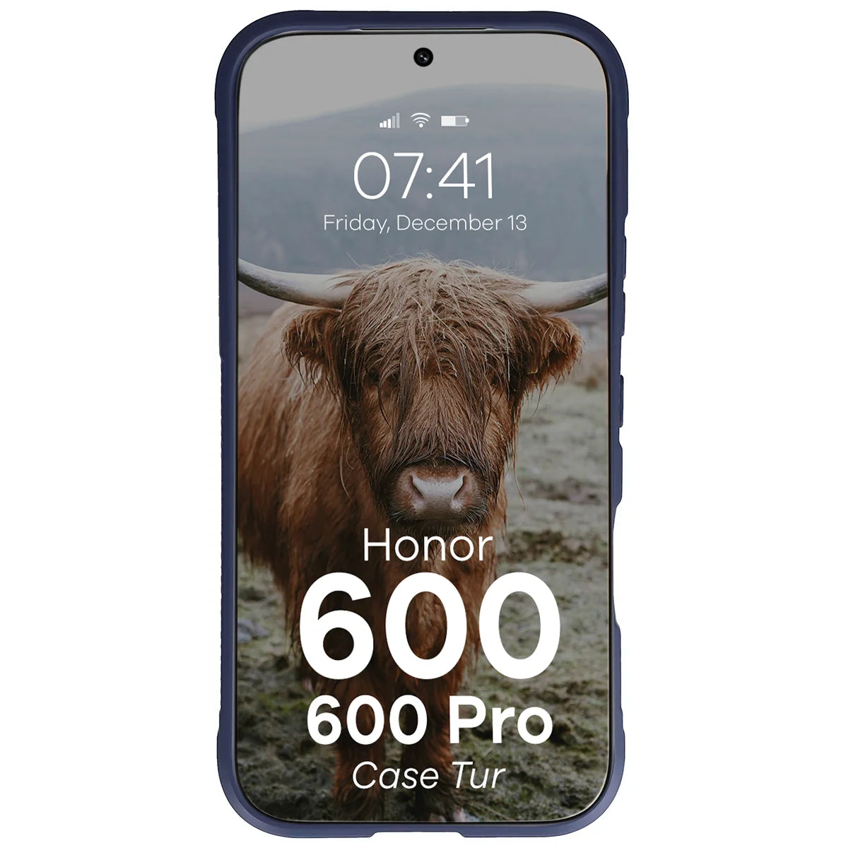 Robuste Handyhülle für Honor 600 5G / 600 Pro 5G, Bizon Case Tur, Dunkelblau