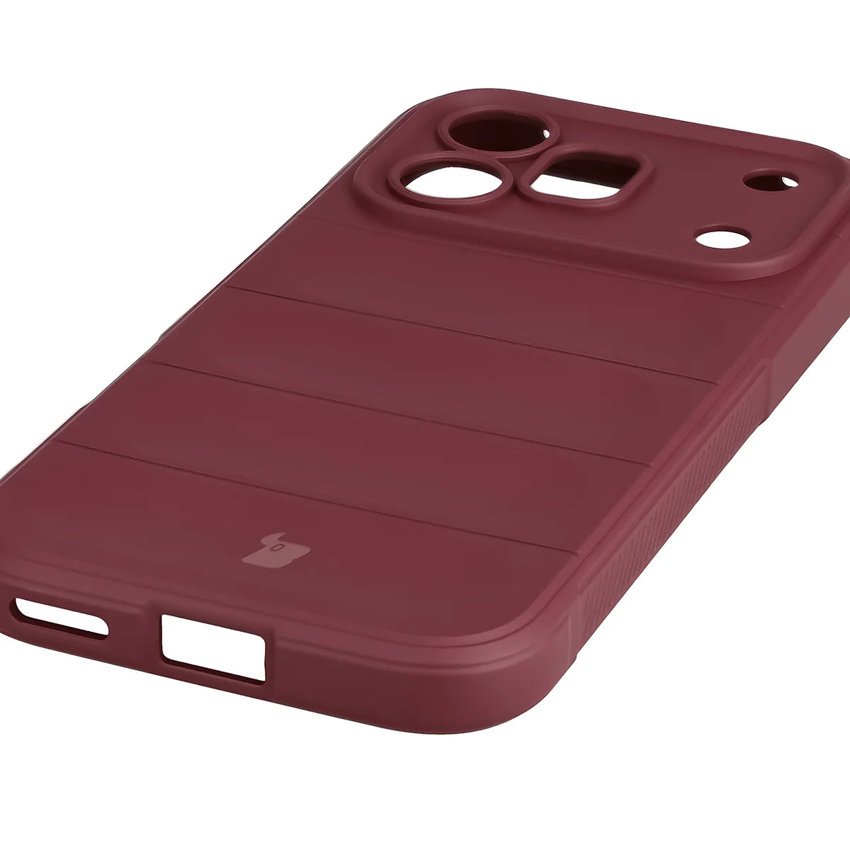 Robuste Handyhülle für Honor 600 5G / 600 Pro 5G, Bizon Case Tur, Burgunderrot