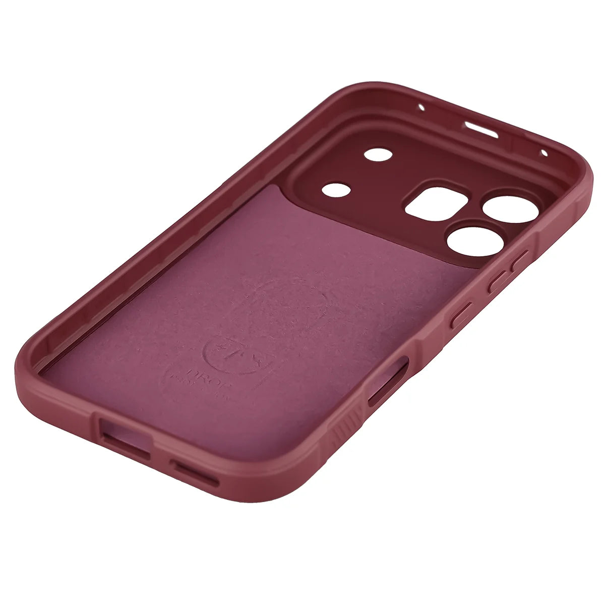 Robuste Handyhülle für Honor 600 5G / 600 Pro 5G, Bizon Case Tur, Burgunderrot