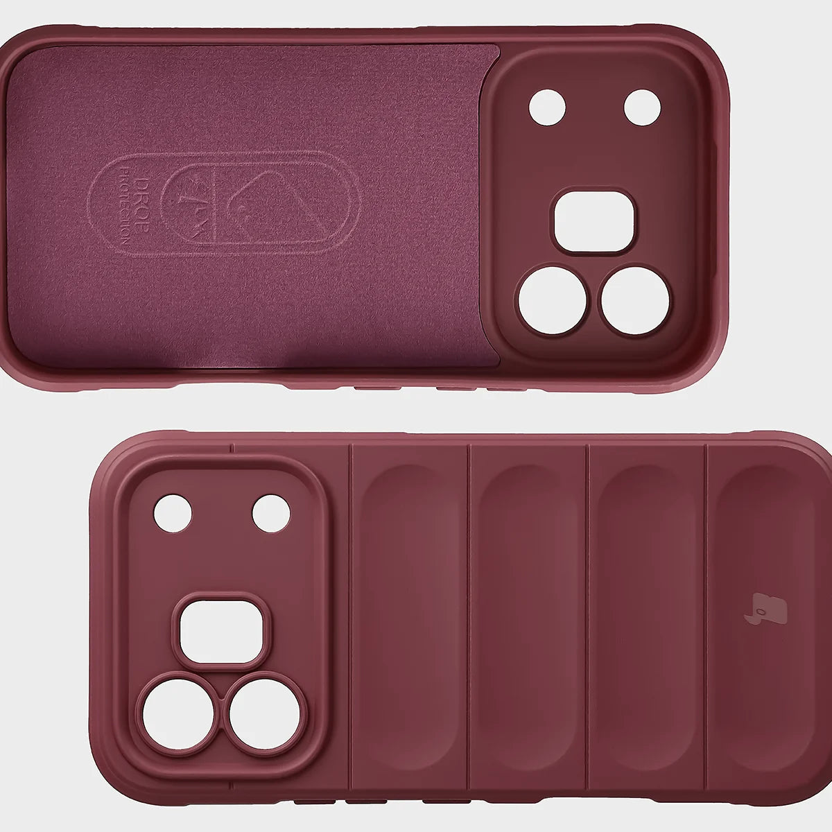Robuste Handyhülle für Honor 600 5G / 600 Pro 5G, Bizon Case Tur, Burgunderrot