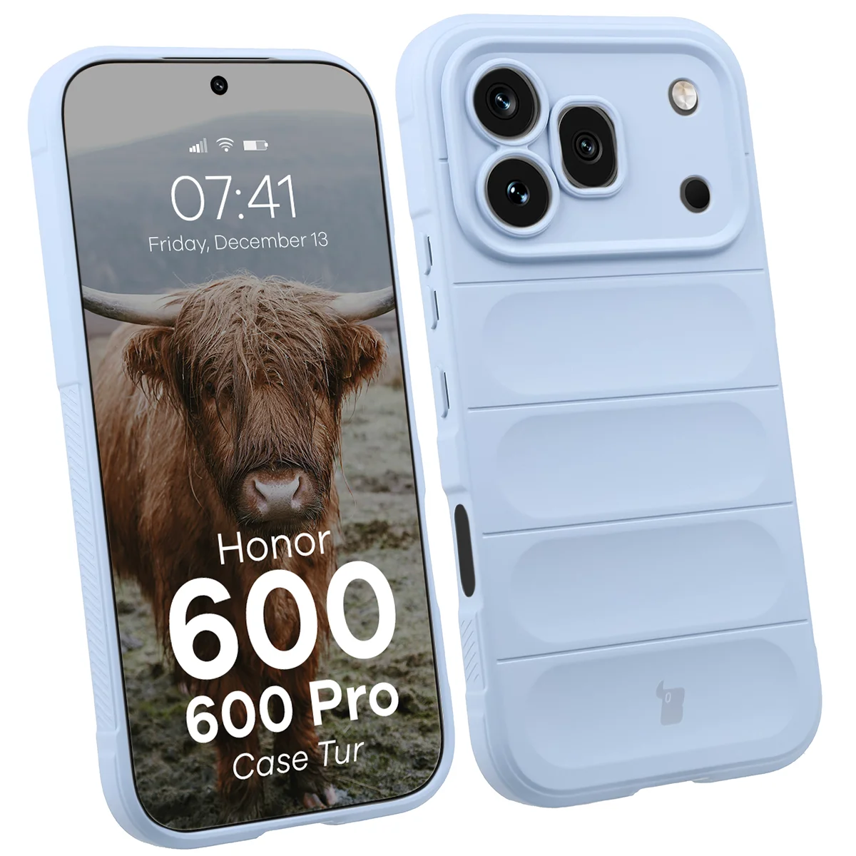 Robuste Handyhülle für Honor 600 5G / 600 Pro 5G, Bizon Case Tur, Hellblau