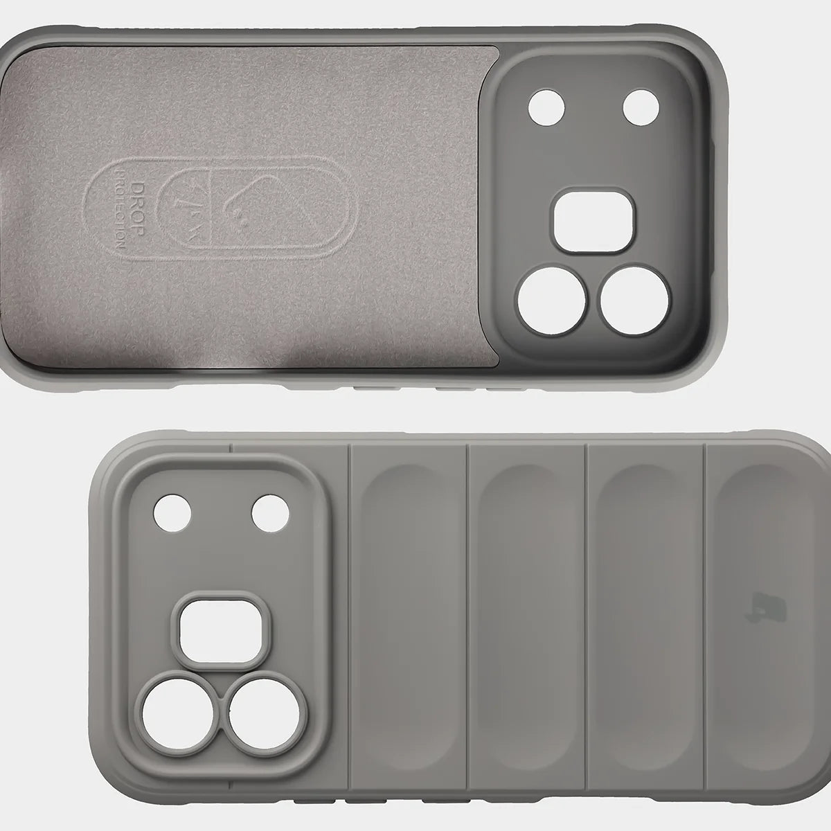 Robuste Handyhülle für Honor 600 5G / 600 Pro 5G, Bizon Case Tur, Hellgrau