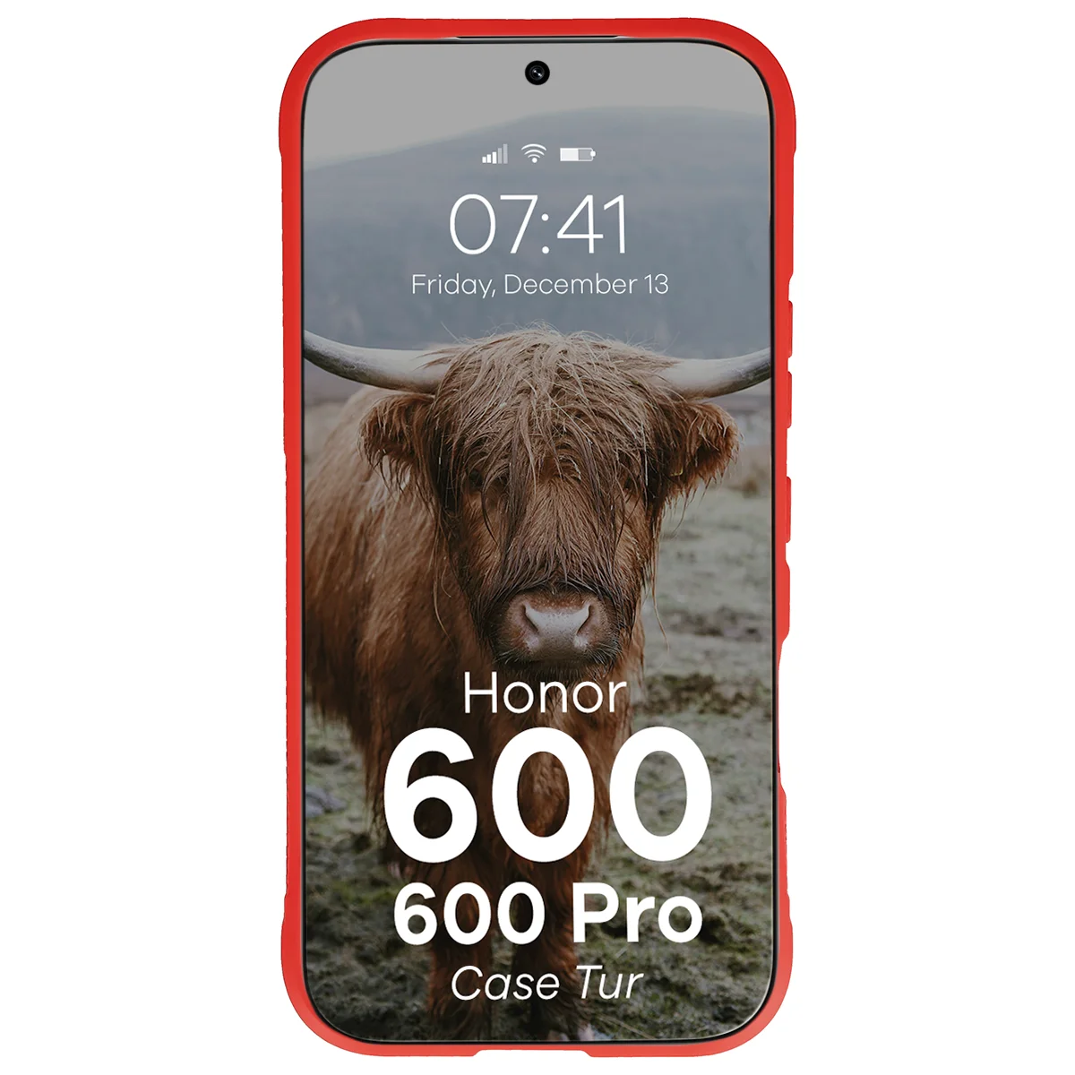 Robuste Handyhülle für Honor 600 5G / 600 Pro 5G, Bizon Case Tur, Rot