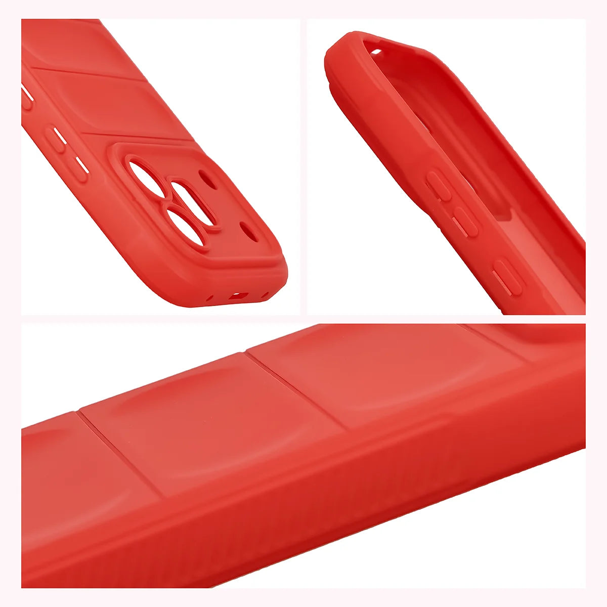 Robuste Handyhülle für Honor 600 5G / 600 Pro 5G, Bizon Case Tur, Rot