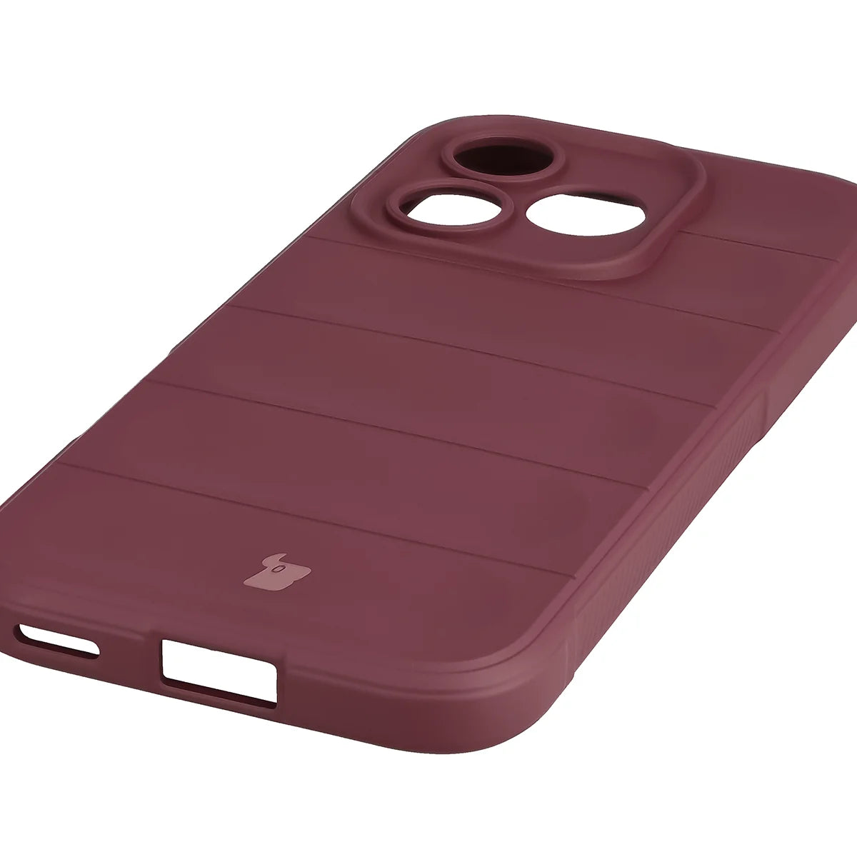 Robuste Handyhülle für Honor 600 Lite 5G, Bizon Case Tur, Burgunderrot