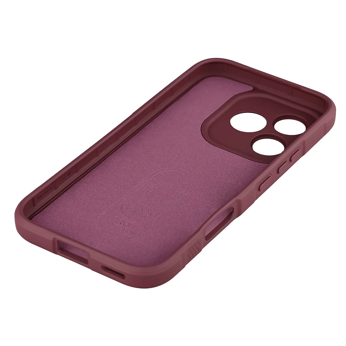Robuste Handyhülle für Honor 600 Lite 5G, Bizon Case Tur, Burgunderrot