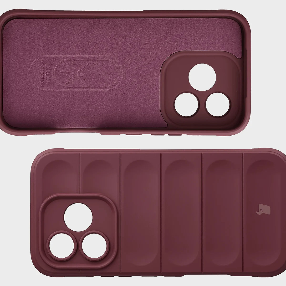 Robuste Handyhülle für Honor 600 Lite 5G, Bizon Case Tur, Burgunderrot
