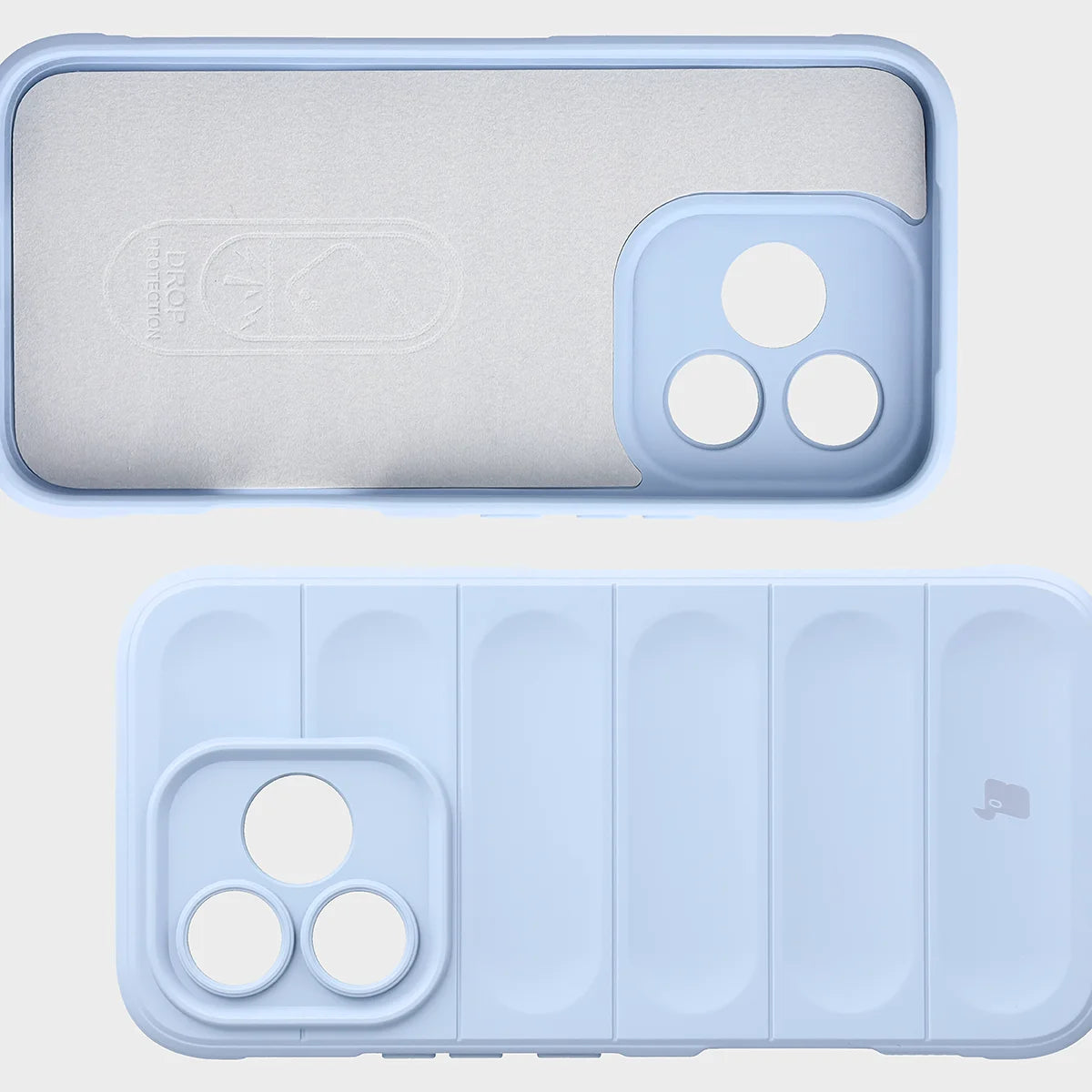 Robuste Handyhülle für Honor 600 Lite 5G, Bizon Case Tur, Hellblau