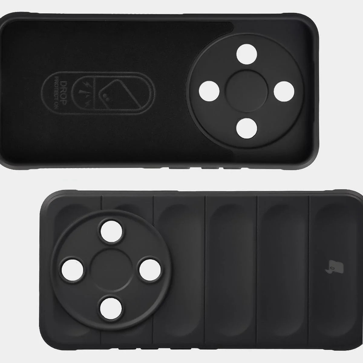 Robuste Handyhülle für Honor Magic8 Lite, Bizon Case Tur, Schwarz
