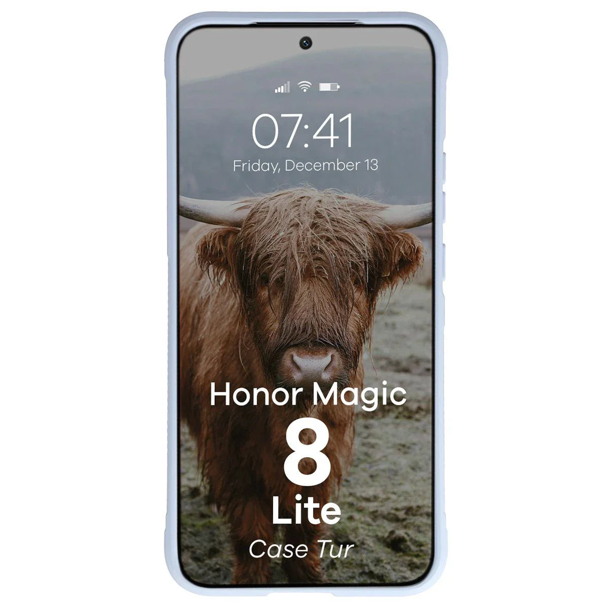 Robuste Handyhülle für Honor Magic8 Lite, Bizon Case Tur, Hellblau