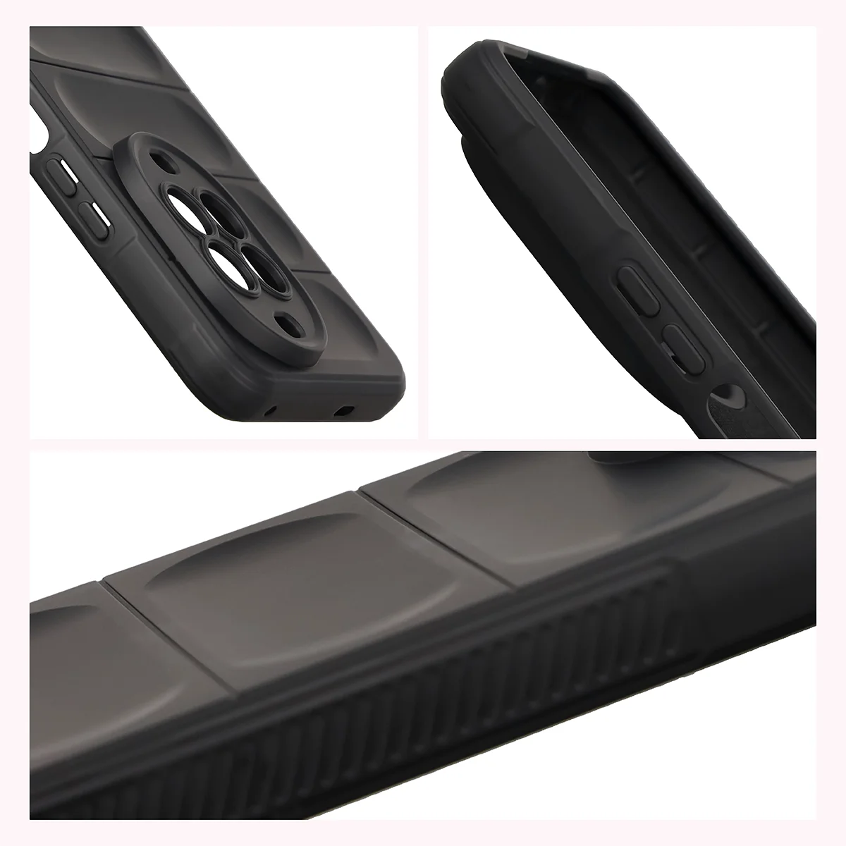 Robuste Handyhülle für Huawei nova 14 Pro, Bizon Case Tur, Schwarz