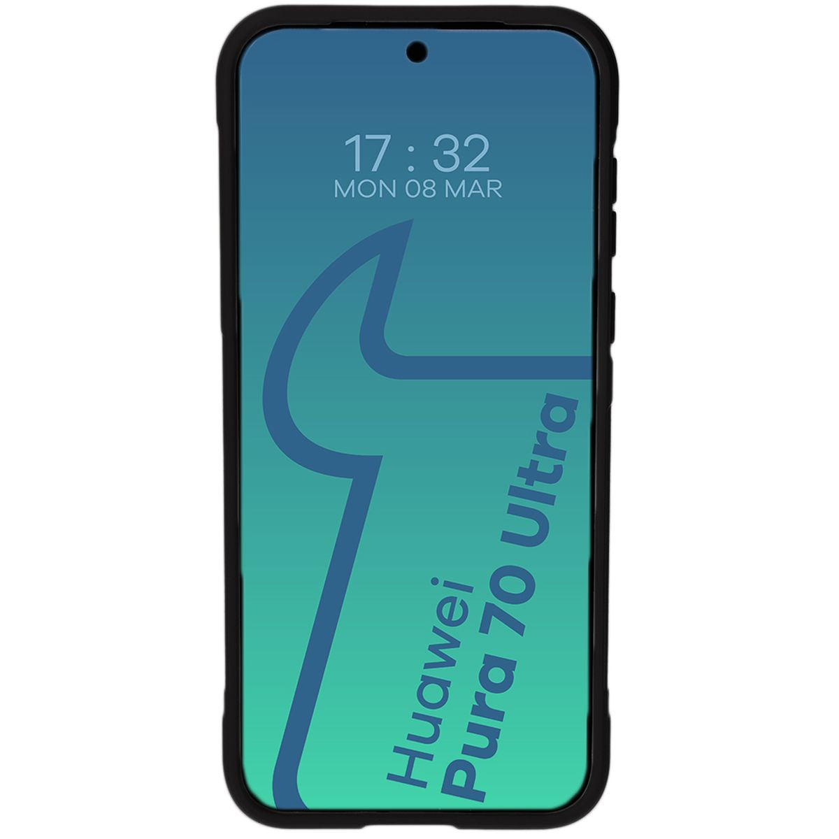 Robuste Handyhülle für Huawei Pura 70 Ultra, Bizon Case Tur, Schwarz