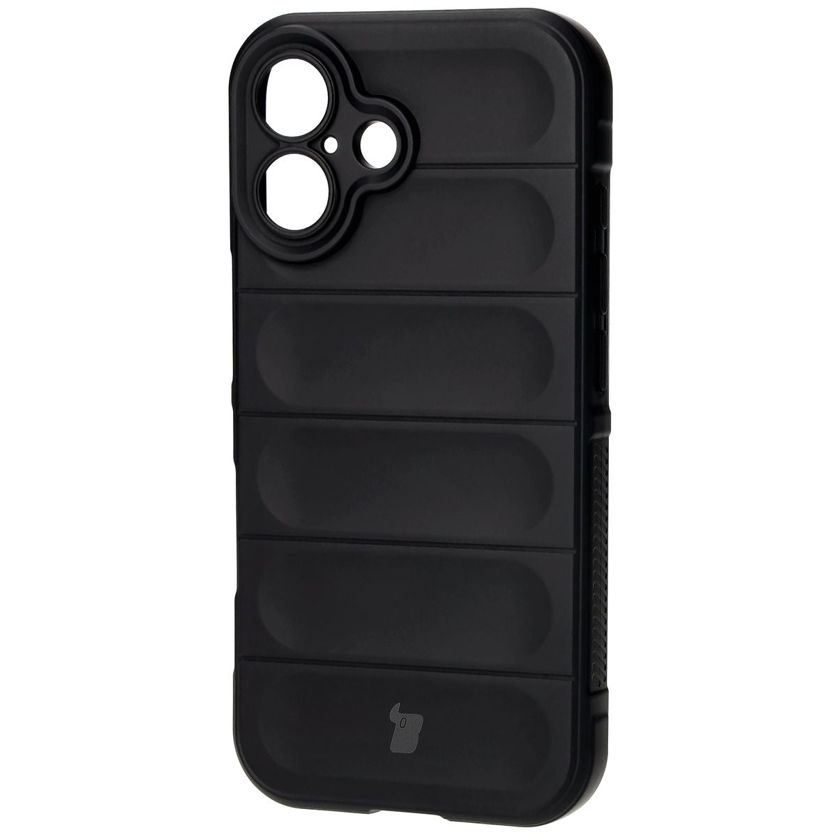 Robuste Handyhülle für iPhone 16, Bizon Case Tur, Schwarz