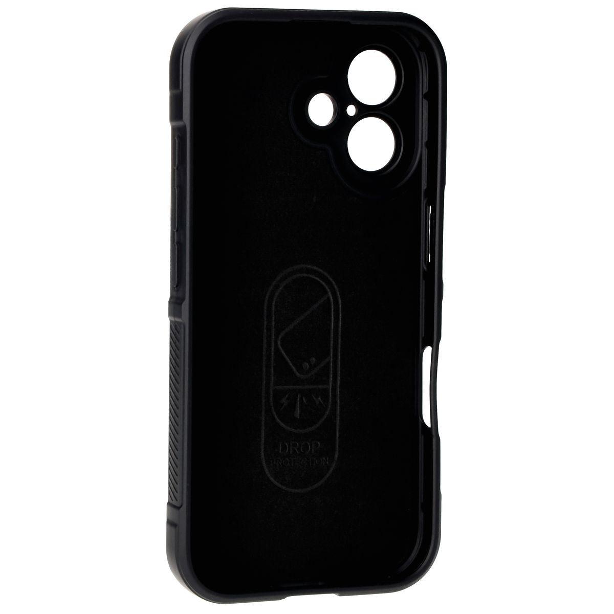 Robuste Handyhülle für iPhone 16, Bizon Case Tur, Schwarz