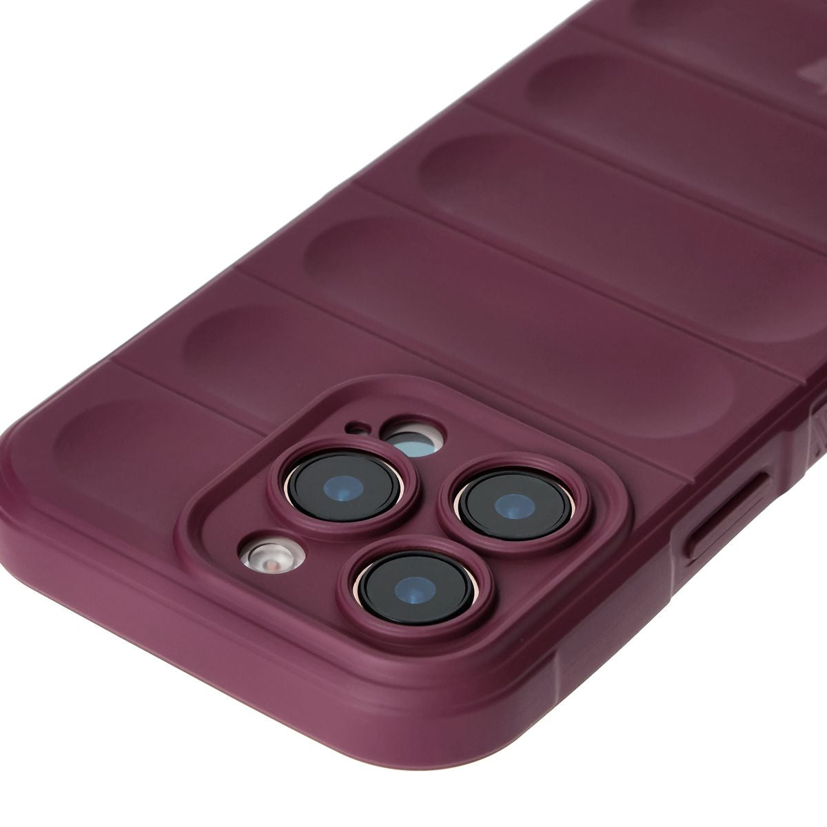 Robuste Handyhülle für iPhone 16 Pro, Bizon Case Tur, Burgunderrot
