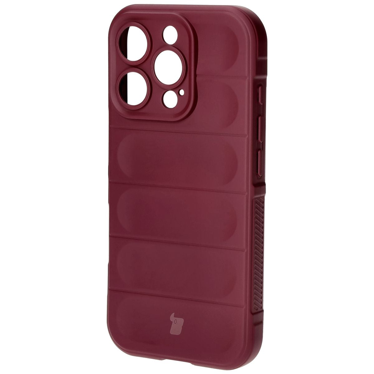Robuste Handyhülle für iPhone 16 Pro, Bizon Case Tur, Burgunderrot