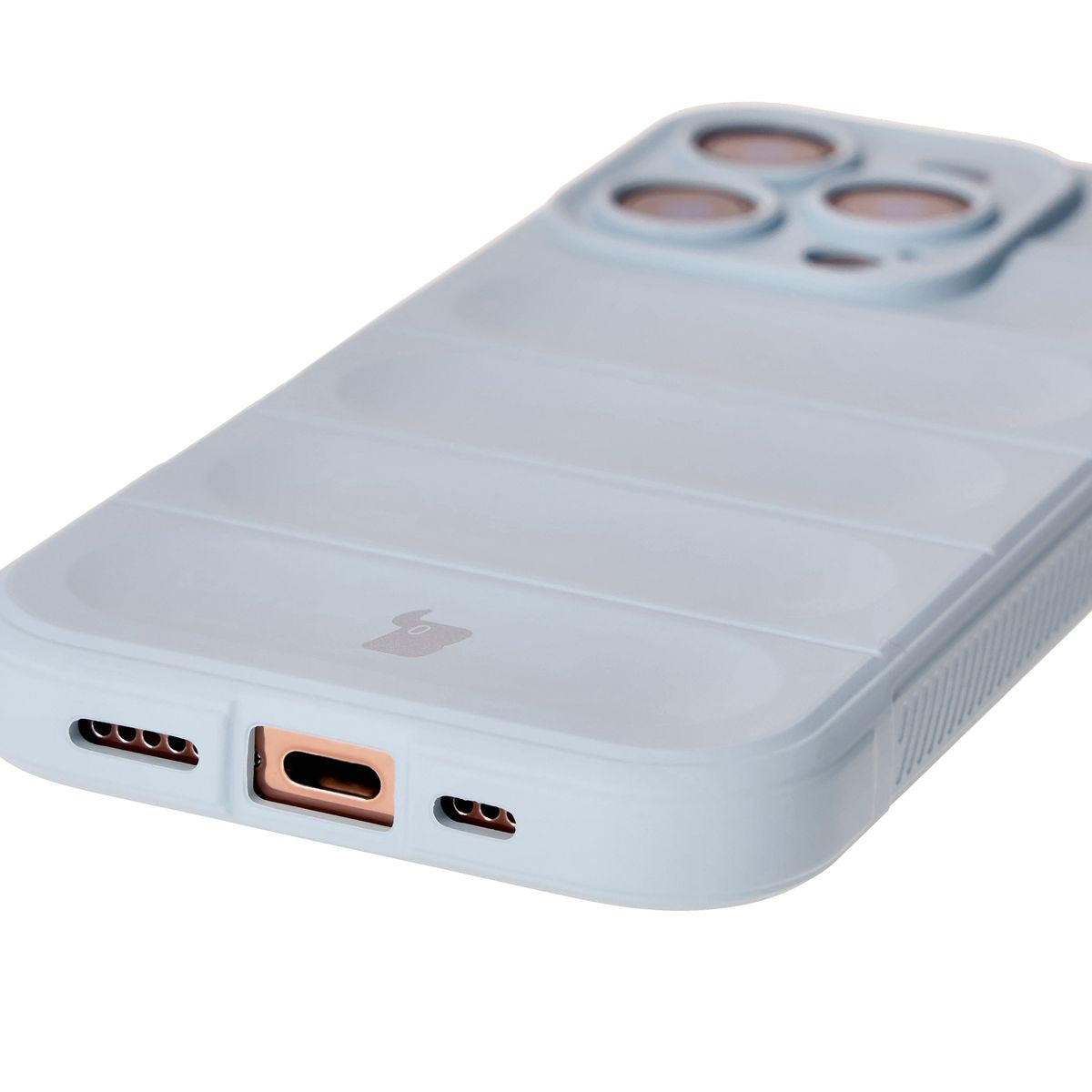 Robuste Handyhülle für iPhone 16 Pro, Bizon Case Tur, Hellblau
