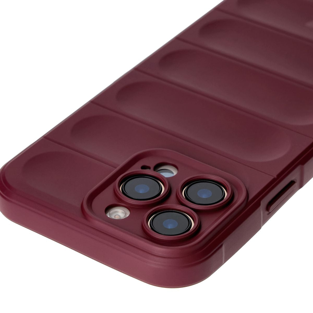 Robuste Handyhülle für iPhone 16 Pro Max, Bizon Case Tur, Burgunderrot