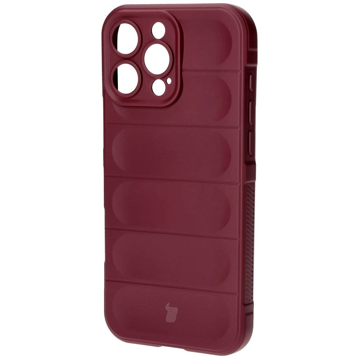 Robuste Handyhülle für iPhone 16 Pro Max, Bizon Case Tur, Burgunderrot