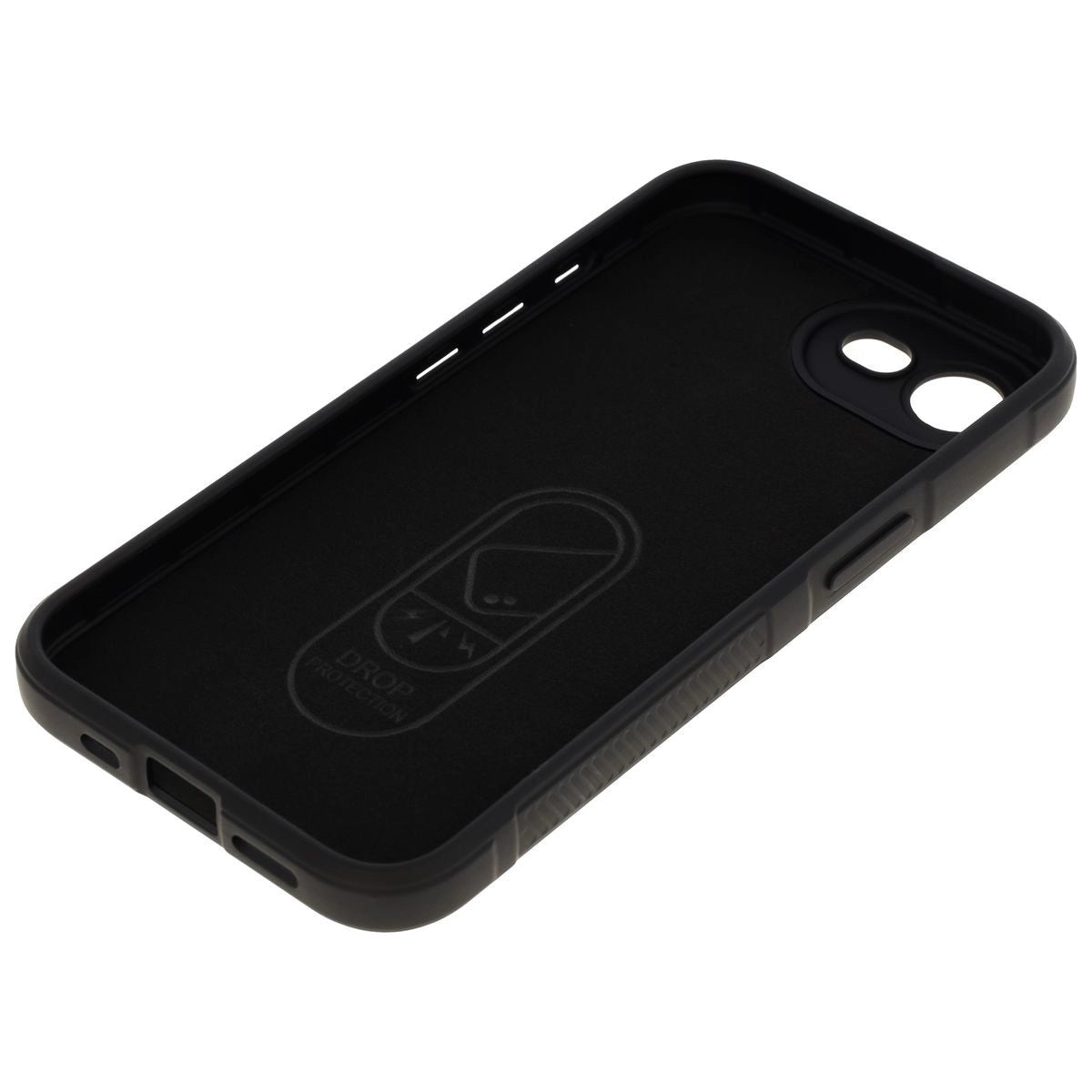 Robuste Handyhülle für iPhone 17e / 16e, Bizon Case Tur, Schwarz