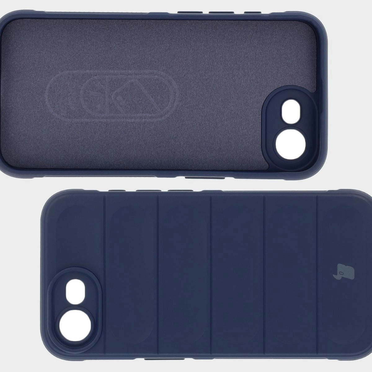 Robuste Handyhülle für iPhone 17e / 16e, Bizon Case Tur, Dunkelblau
