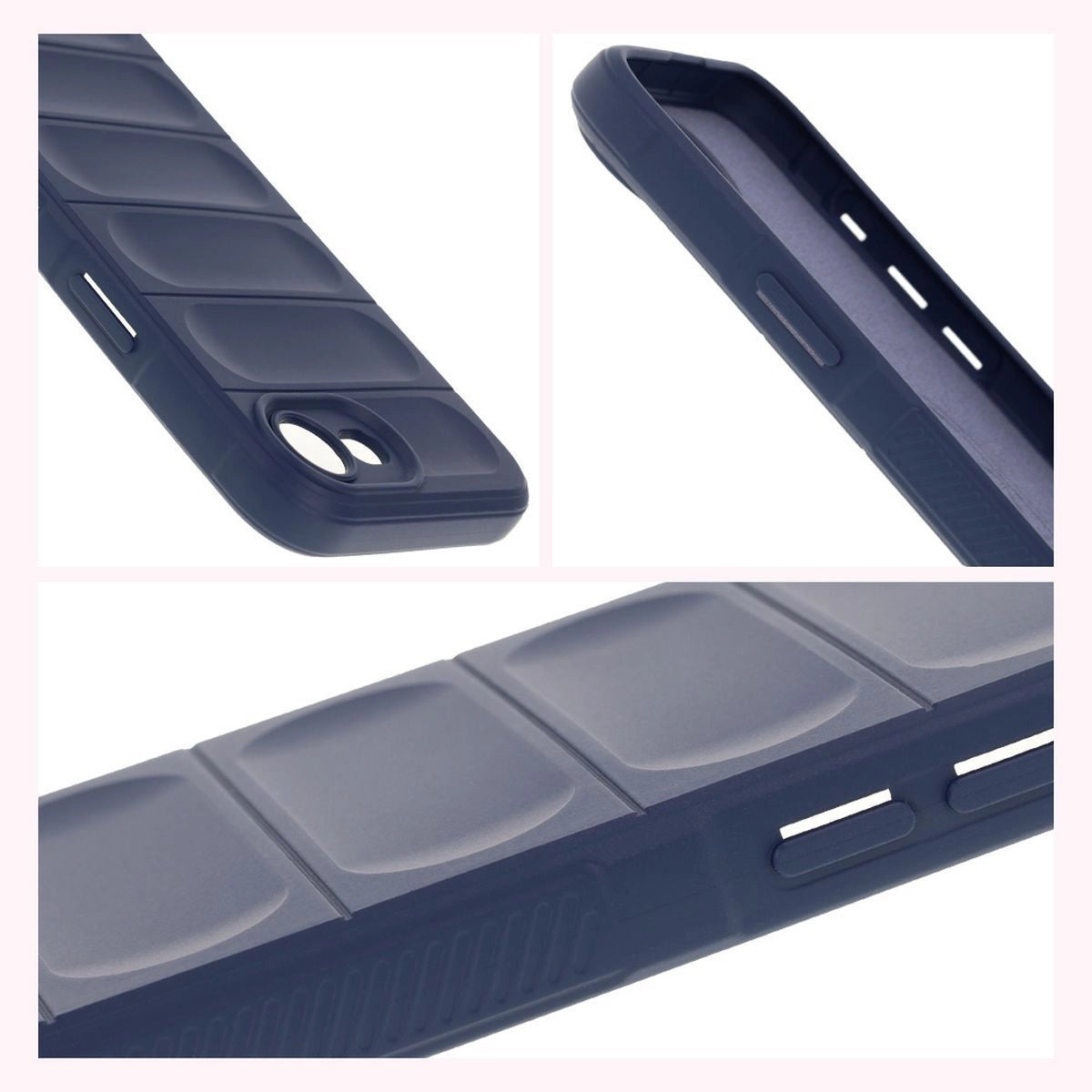 Robuste Handyhülle für iPhone 17e / 16e, Bizon Case Tur, Dunkelblau