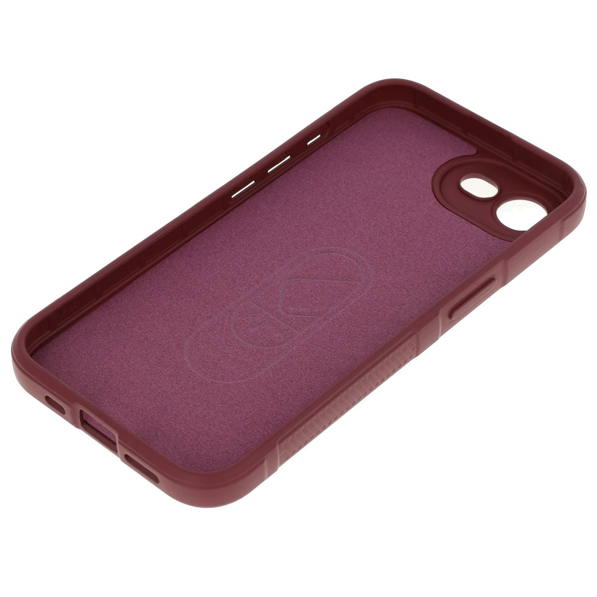 Robuste Handyhülle für iPhone 17e / 16e, Bizon Case Tur, Burgunderrot
