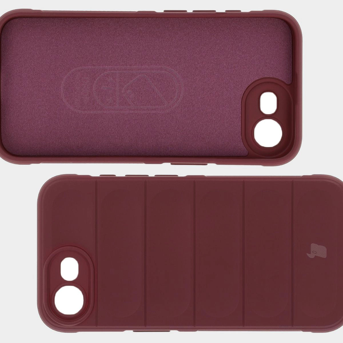 Robuste Handyhülle für iPhone 17e / 16e, Bizon Case Tur, Burgunderrot
