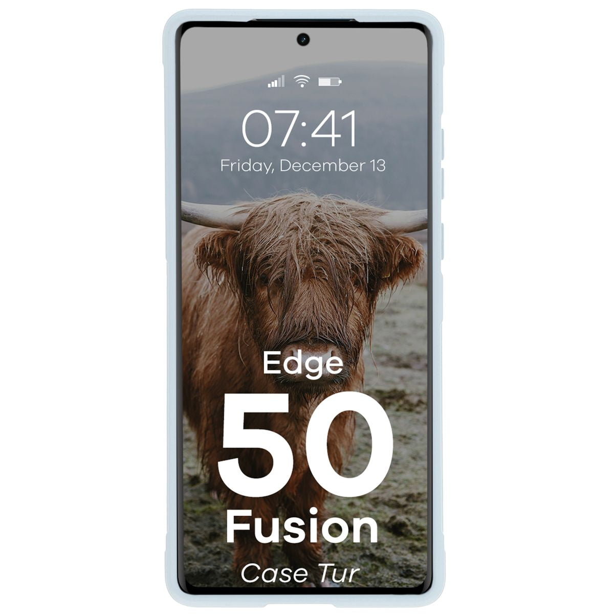 Robuste Handyhülle für Motorola Edge 50 Fusion, Bizon Case Tur, Hellblau