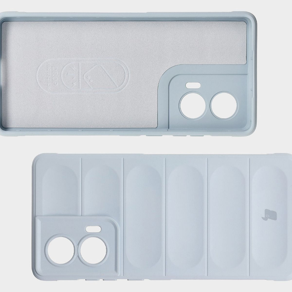 Robuste Handyhülle für Motorola Edge 50 Fusion, Bizon Case Tur, Hellblau