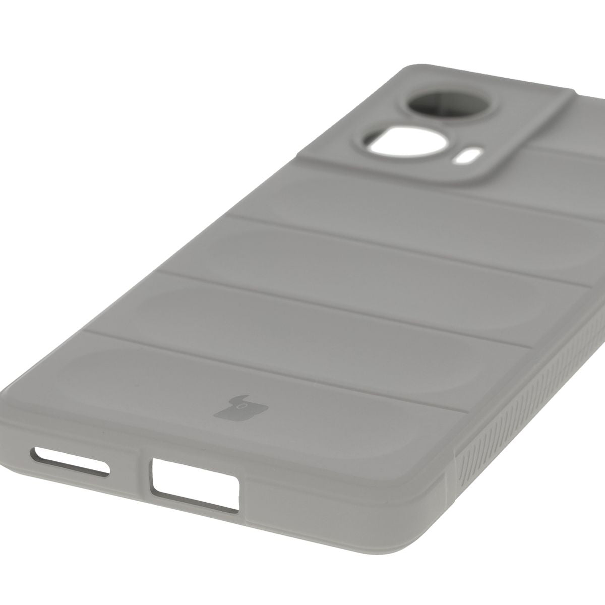 Robuste Handyhülle für Motorola Edge 50 Fusion, Bizon Case Tur, Hellgrau