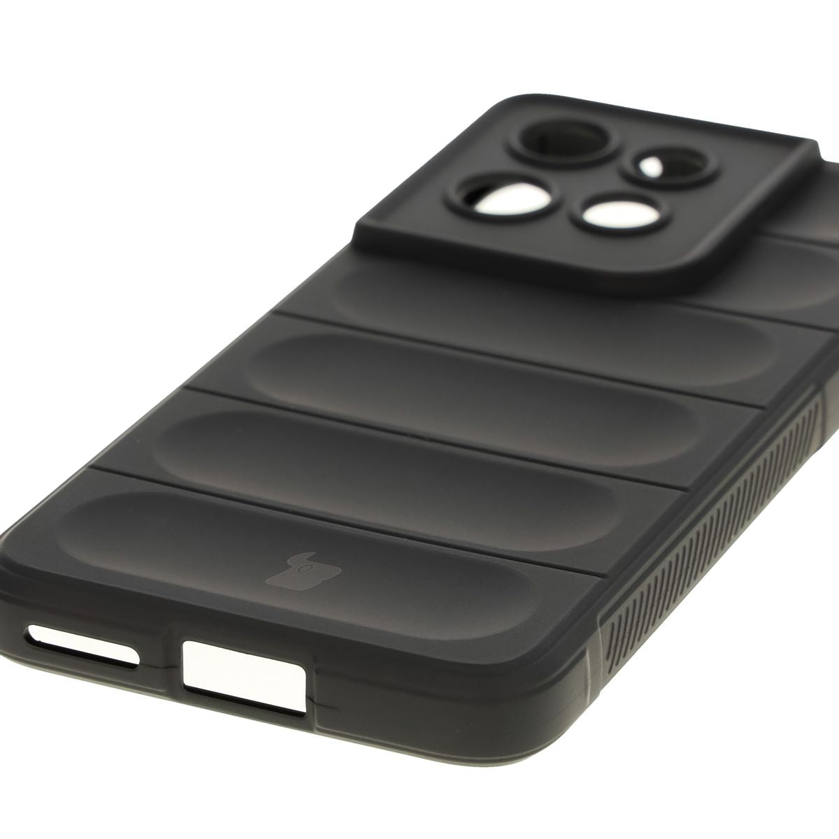 Robuste Handyhülle für Motorola Edge 50 Neo, Bizon Case Tur, Schwarz