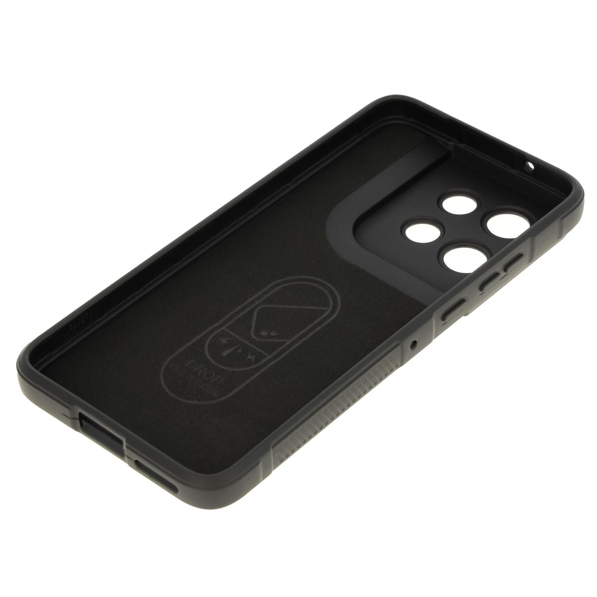 Robuste Handyhülle für Motorola Edge 50 Neo, Bizon Case Tur, Schwarz