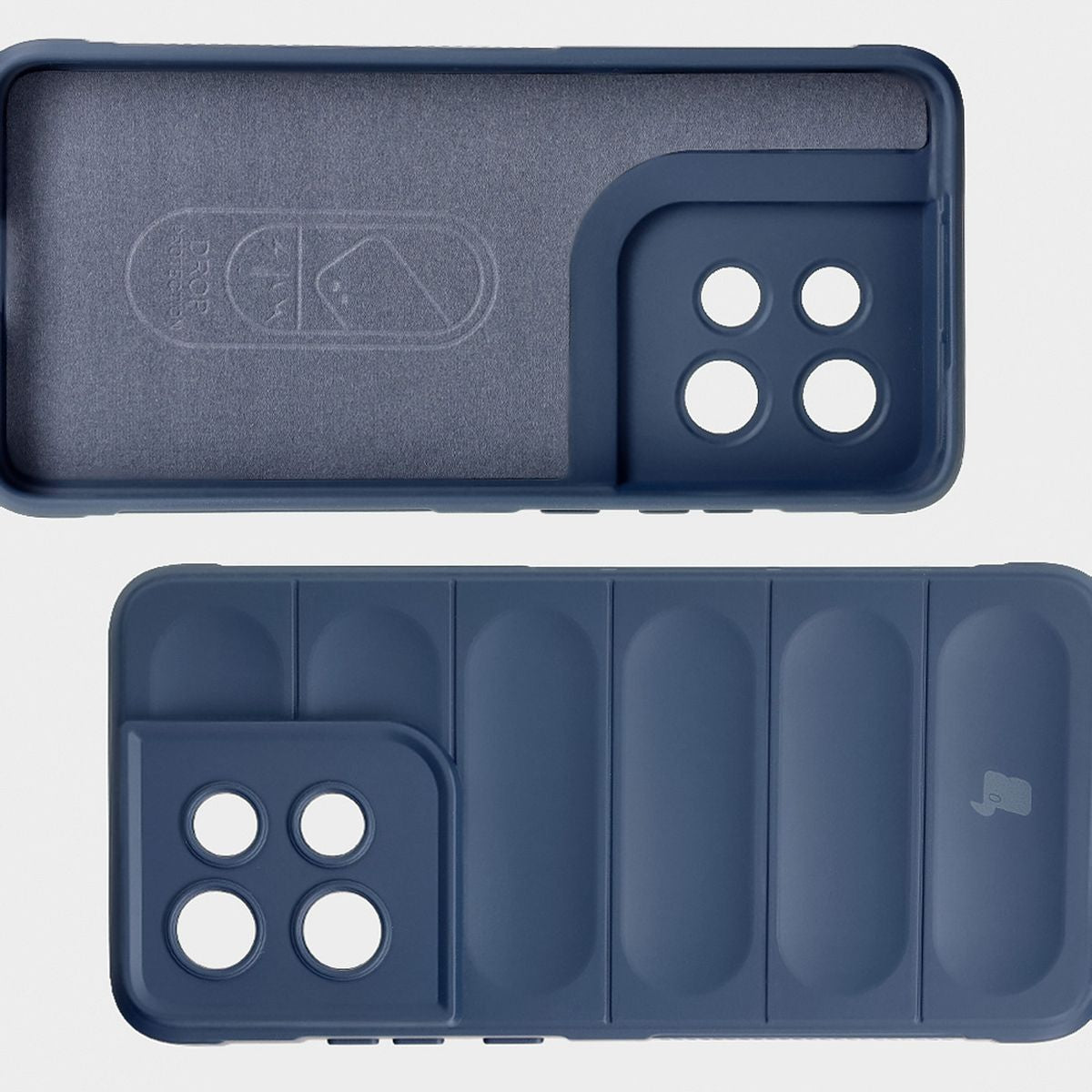 Robuste Handyhülle für Motorola Edge 50 Neo, Bizon Case Tur, Dunkelblau