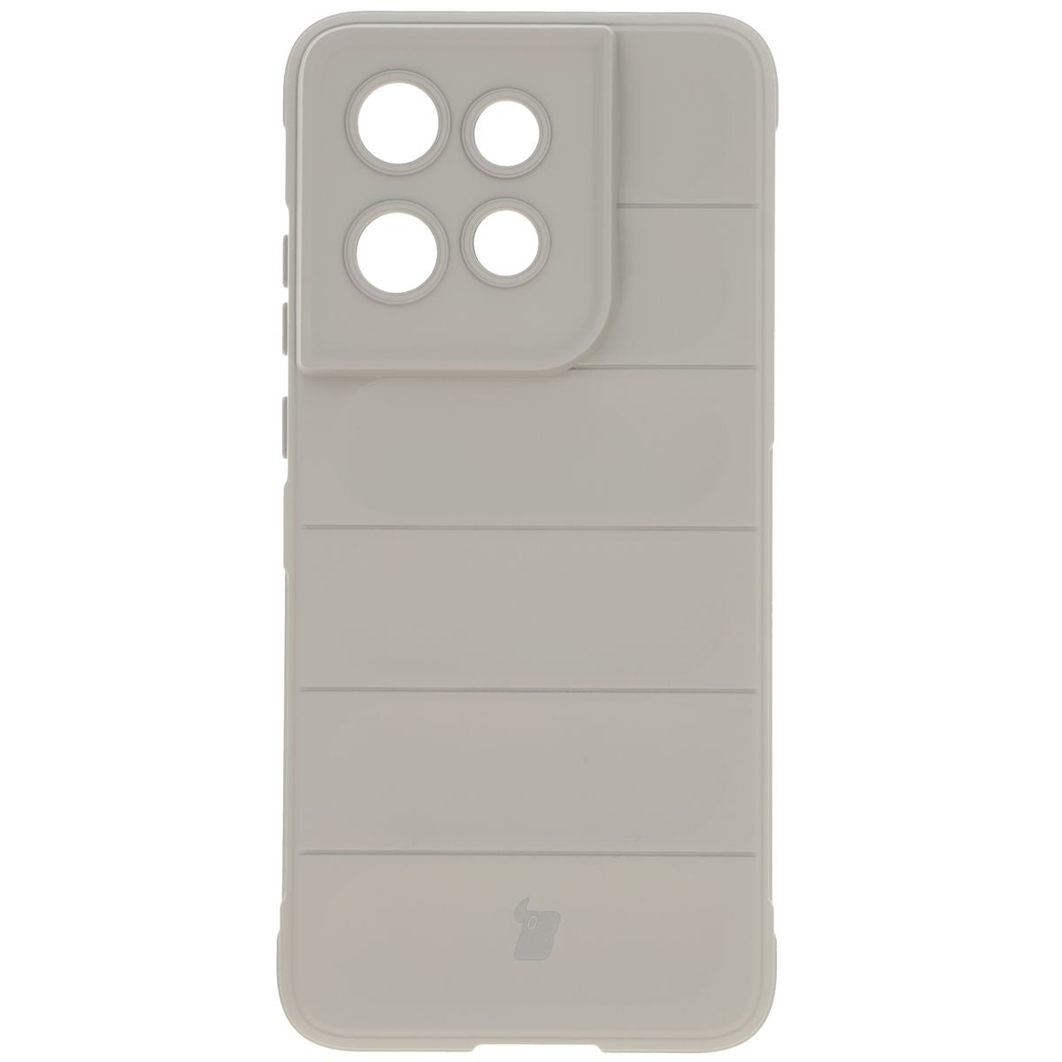 Robuste Handyhülle für Motorola Edge 50 Neo / 60 Neo, Bizon Case Tur, Hellgrau