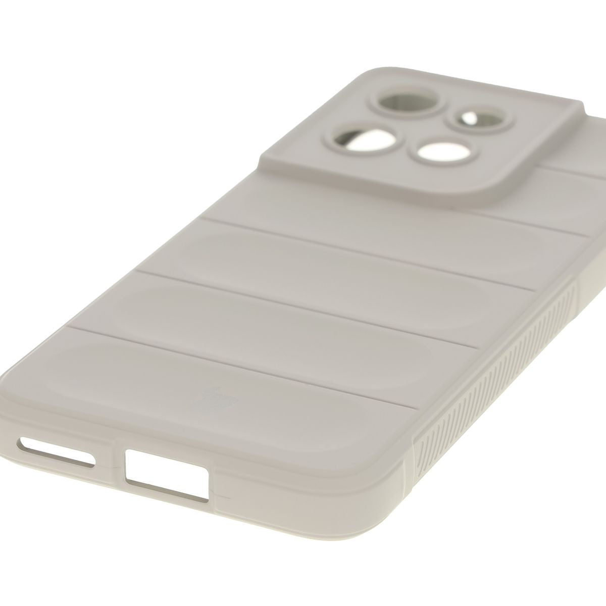 Robuste Handyhülle für Motorola Edge 50 Neo / 60 Neo, Bizon Case Tur, Hellgrau