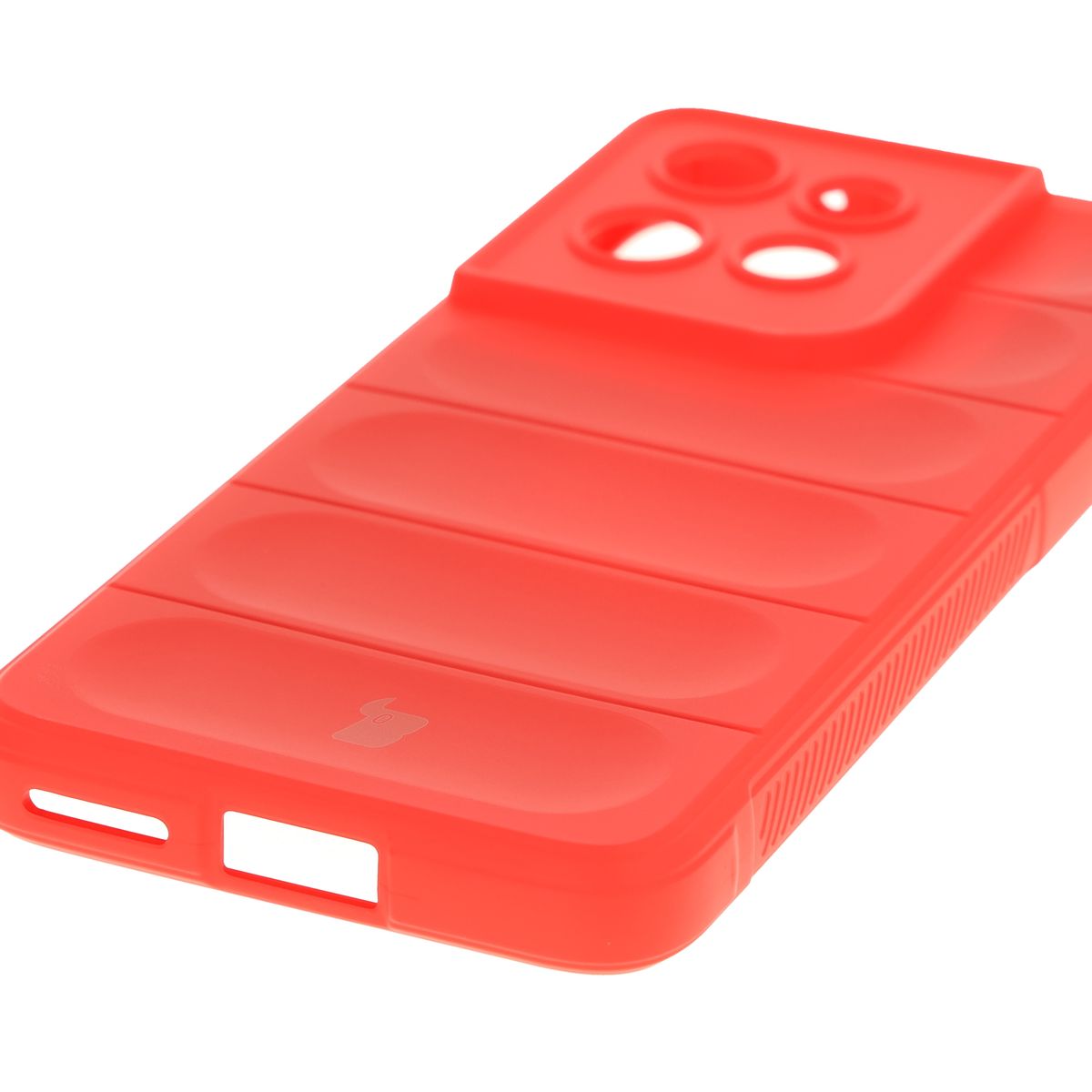 Robuste Handyhülle für Motorola Edge 50 Neo, Bizon Case Tur, Rot