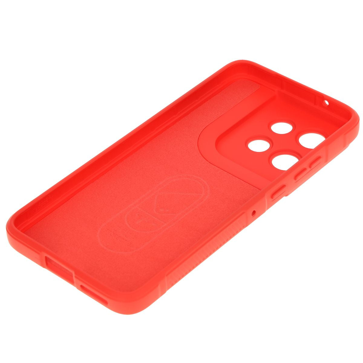 Robuste Handyhülle für Motorola Edge 50 Neo, Bizon Case Tur, Rot