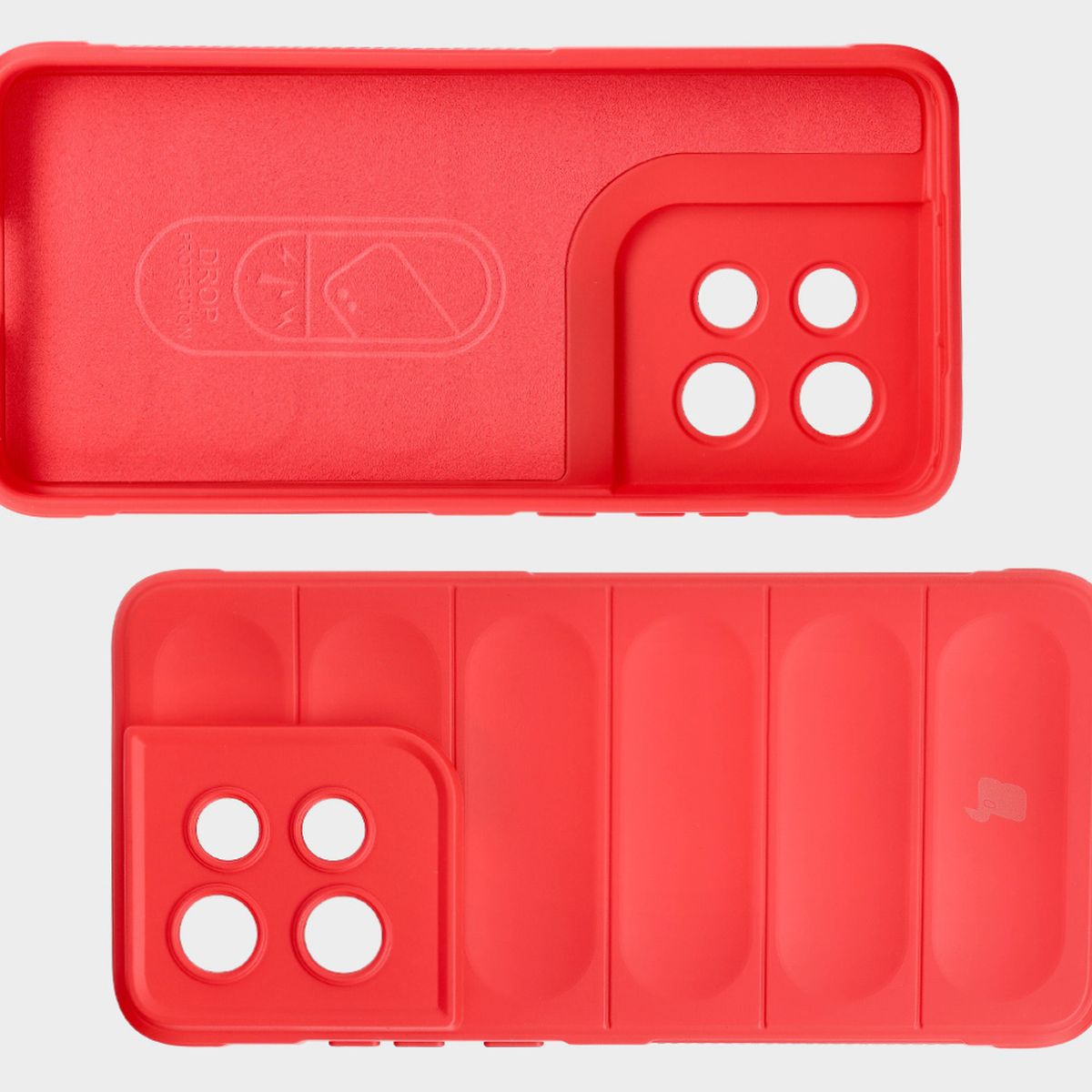 Robuste Handyhülle für Motorola Edge 50 Neo, Bizon Case Tur, Rot