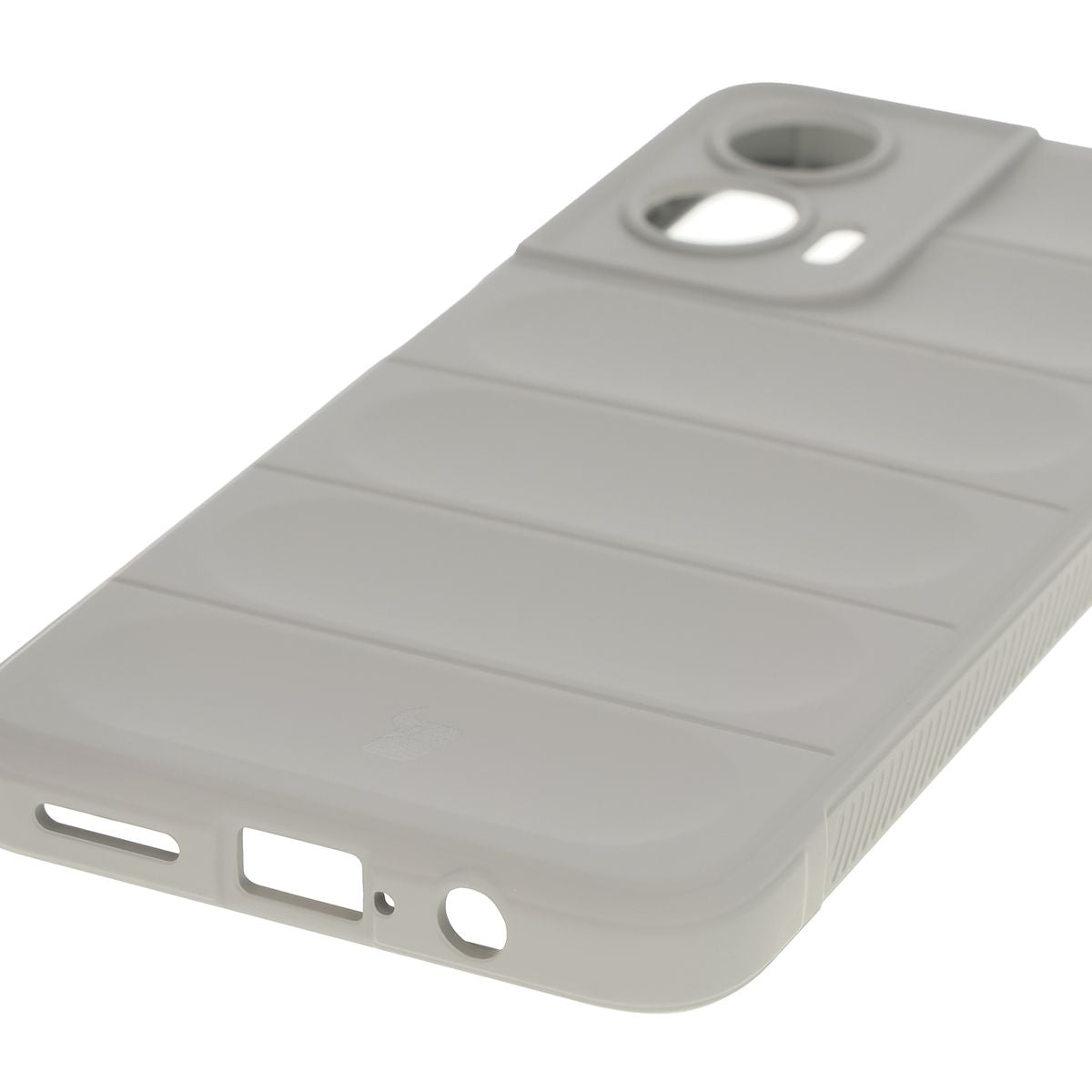Robuste Handyhülle für Motorola Moto G35 5G, Bizon Case Tur, Hellgrau