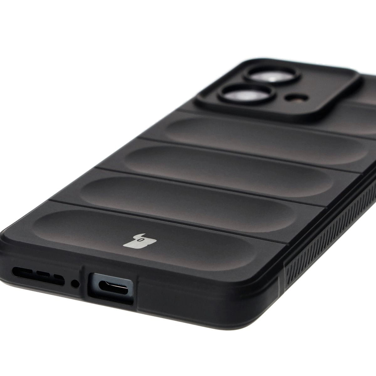 Robuste Handyhülle für Motorola Edge 40 Neo, Bizon Case Tur, Schwarz